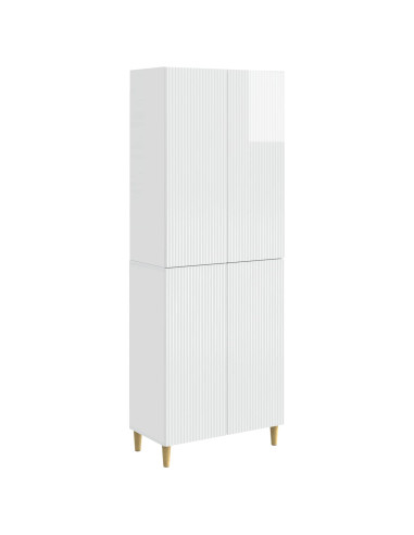 Set di armadi 2 pcs Bianco Lucido 66 x 34,5 x 90 cm
