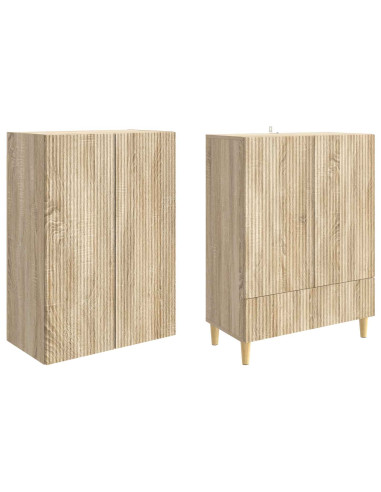 Set di armadi 2 pcs 66 x 34,5 x 95 cm Legno ingegnerizzato