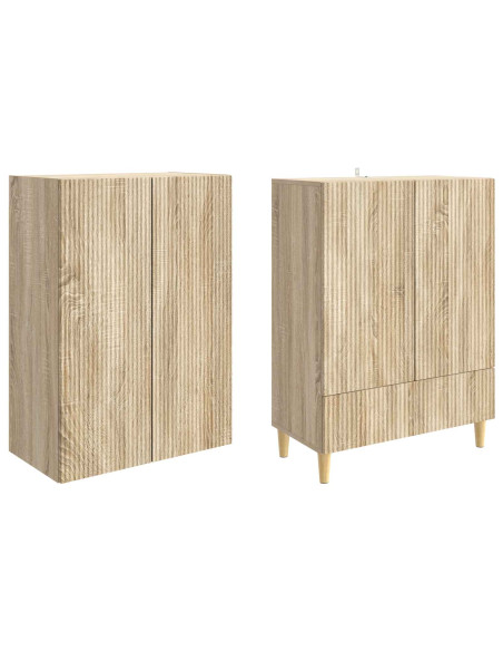 Set di armadi 2 pcs 66 x 34,5 x 95 cm Legno ingegnerizzato