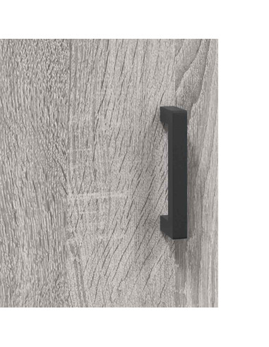 Credenza Grigio Sonoma 69,5x34x180 cm in Legno Multistrato