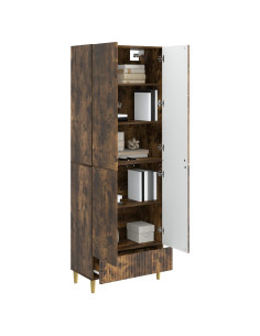 Set di armadi 2 pcs Rovere Fumo 66 x 34,5 x 95 cm 2