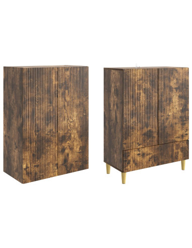 Set di armadi 2 pcs Rovere Fumo 66 x 34,5 x 95 cm