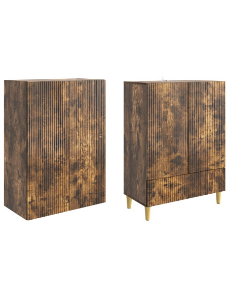 Set di armadi 2 pcs Rovere Fumo 66 x 34,5 x 95 cm
