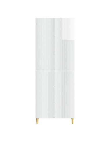 Set di armadi 2 pcs Bianco Lucido 66 x 34,5 x 90 cm