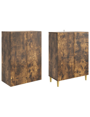Set di armadi 2 pcs 66 x 34,5 x 90 cm Legno ingegnerizzato
