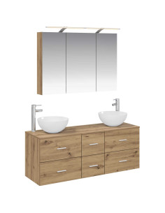 Set di mobili per il bagno 4 pcs Rovere Artigianale