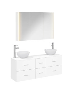 Set di mobili per il bagno 4 pcs Bianco