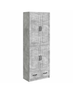 Set di armadi 2 pcs Grigio Cemento Legno ingegnerizzato