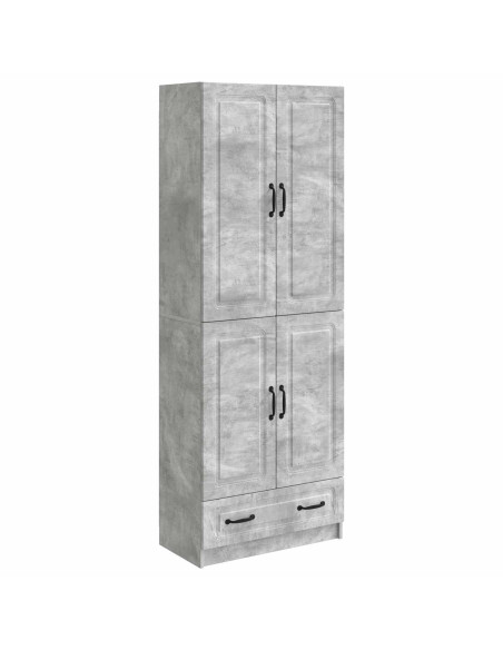 Set di armadi 2 pcs Grigio Cemento Legno ingegnerizzato