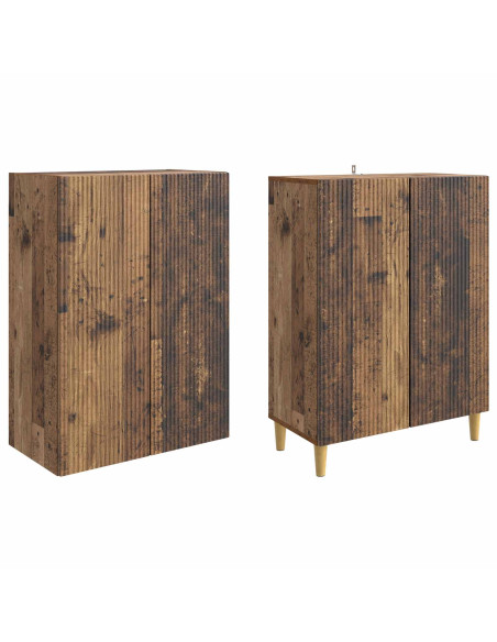 Set di armadi 2 pcs Legno antico 66 x 34,5 x 90 cm