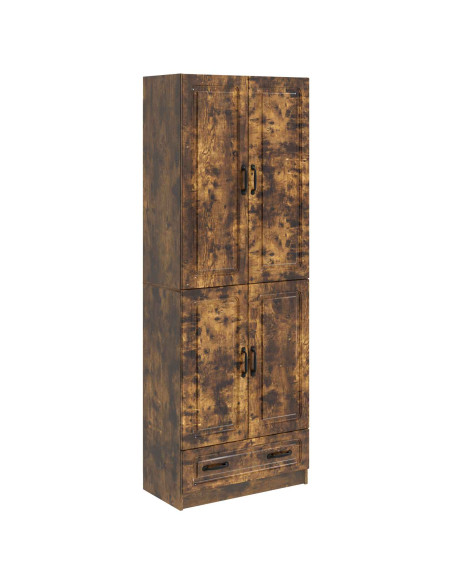 Set di armadi 2 pcs Rovere Fumo Legno ingegnerizzato