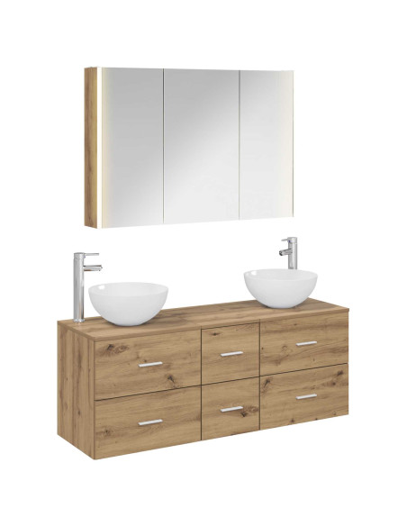 Set di mobili per il bagno 4 pcs Rovere Artigianale