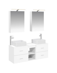 Set di mobili per il bagno 5 pcs Bianco