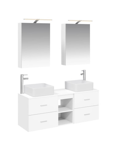 Set di mobili per il bagno 5 pcs Bianco