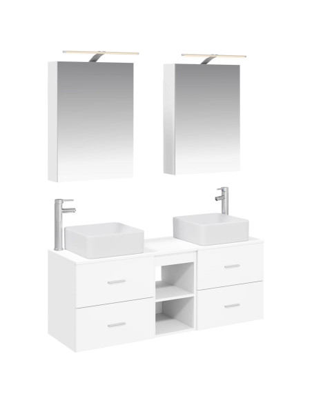 Set di mobili per il bagno 5 pcs Bianco