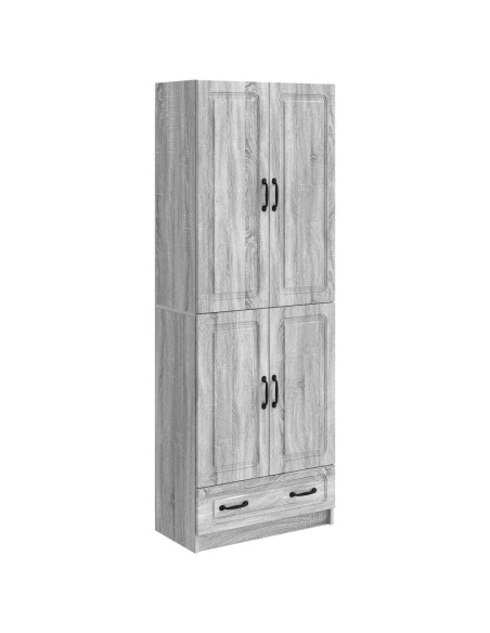 Set di armadi 2 pcs Sonoma grigio Legno ingegnerizzato