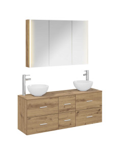 Set di mobili per il bagno 4 pcs Rovere Artigianale