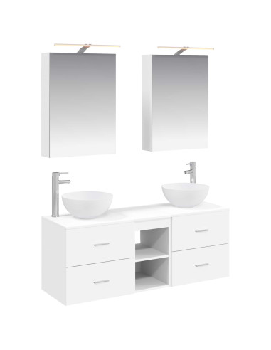 Set di mobili per il bagno 5 pcs Bianco