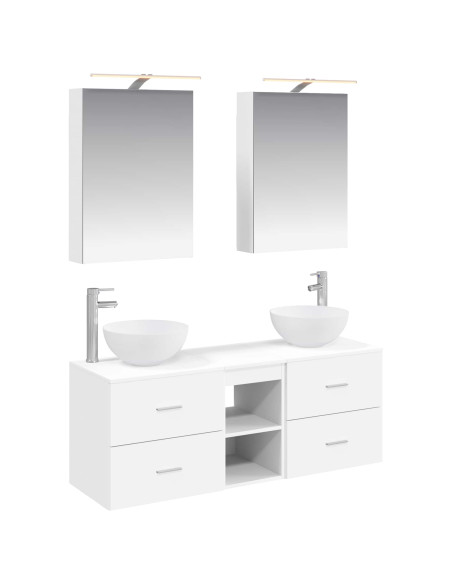 Set di mobili per il bagno 5 pcs Bianco