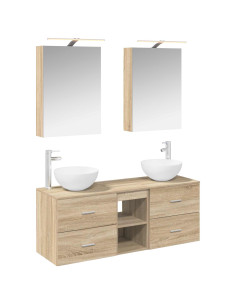 Set di mobili per il bagno 5 pcs Rovere Sonoma