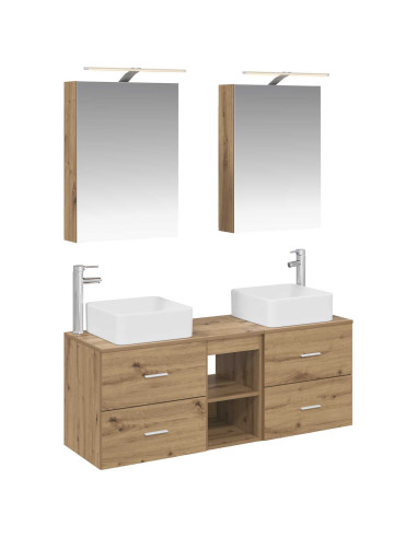 Set di mobili per il bagno 5 pcs Rovere Artigianale