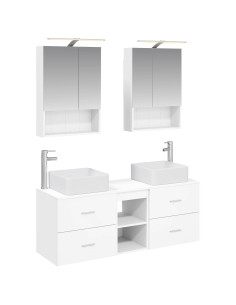 Set di mobili per il bagno 5 pcs Bianco