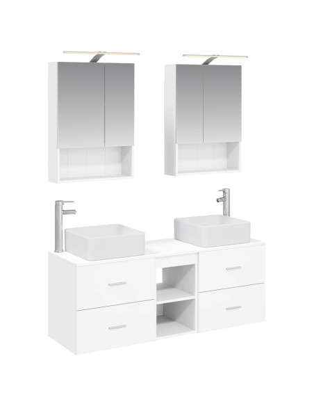 Set di mobili per il bagno 5 pcs Bianco