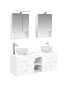 Set di mobili per il bagno 5 pcs Bianco