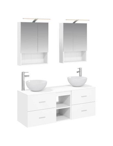 Set di mobili per il bagno 5 pcs Bianco