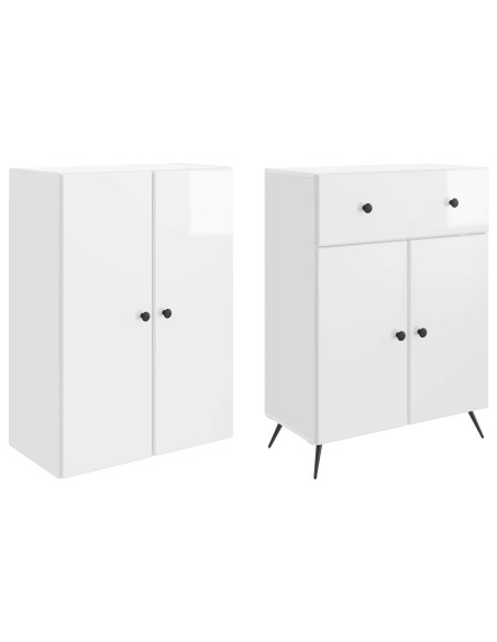 2 pcs Bianco Lucido