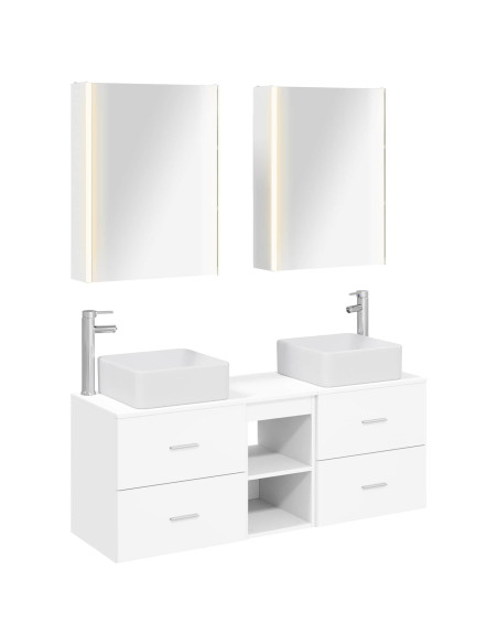 Set di mobili per il bagno 5 pcs Bianco