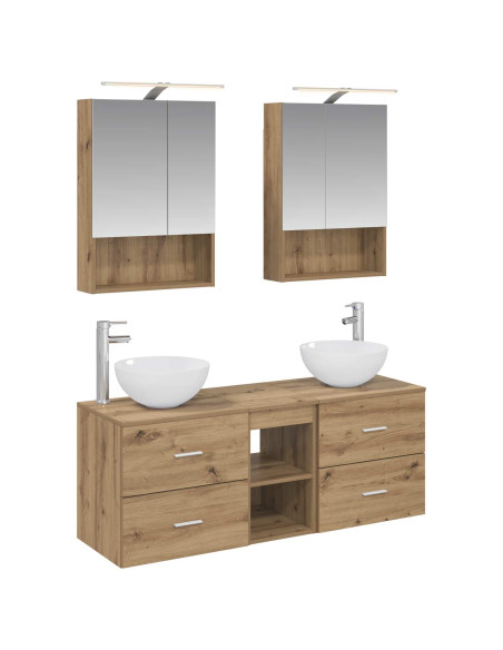 Set di mobili per il bagno 5 pcs Rovere Artigianale