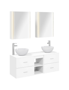 Set di mobili per il bagno 5 pcs Bianco