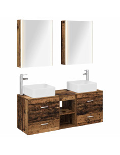Set di mobili per il bagno 5 pcs Legno antico
