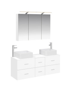 Set di mobili per il bagno 4 pcs Bianco