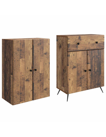 2 pcs Legno antico
