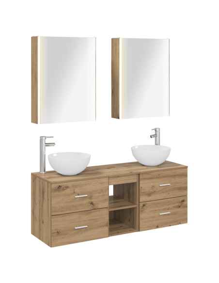 Set di mobili per il bagno 5 pcs Rovere Artigianale