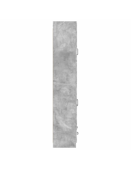 Set di armadi 2 pcs Grigio Cemento Legno ingegnerizzato