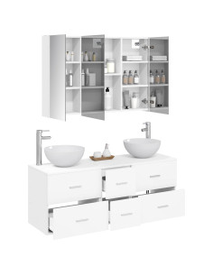 Set di mobili per il bagno 4 pcs Bianco 2
