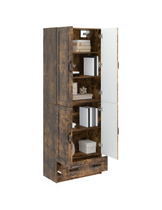 Set di armadi 2 pcs Rovere Fumo Legno ingegnerizzato 2