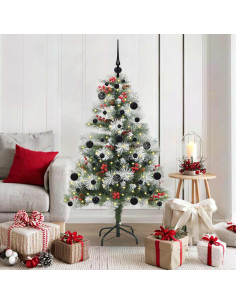 Albero di Natale artificiale Verde e bianco 150 cm