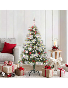 Albero di Natale artificiale Verde e bianco 150 cm