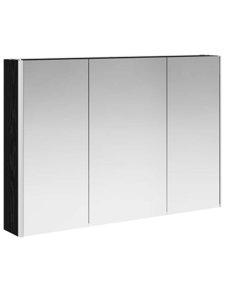 Set di mobili per il bagno 4 pcs Rovere Nero