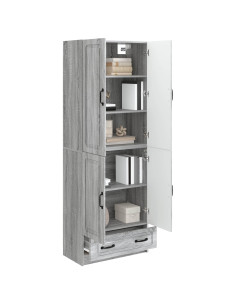 Set di armadi 2 pcs Sonoma grigio Legno ingegnerizzato 2