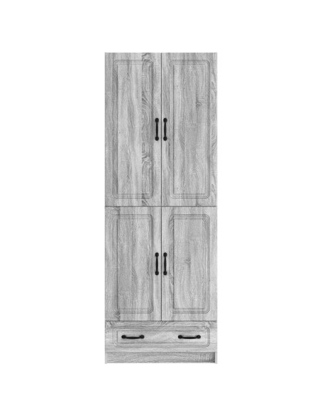 Set di armadi 2 pcs Sonoma grigio Legno ingegnerizzato