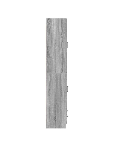 Set di armadi 2 pcs Sonoma grigio Legno ingegnerizzato