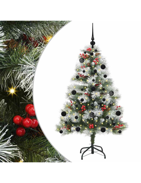 Albero di Natale artificiale Verde e bianco 150 cm