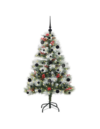 Albero di Natale artificiale Verde e bianco 150 cm