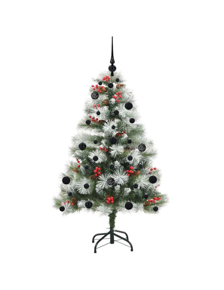 Albero di Natale artificiale Verde e bianco 150 cm