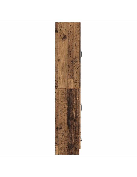 Set di armadi 2 pcs Legno antico Legno ingegnerizzato